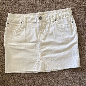 GAP White Mini Pencil Skirt Casual Resort